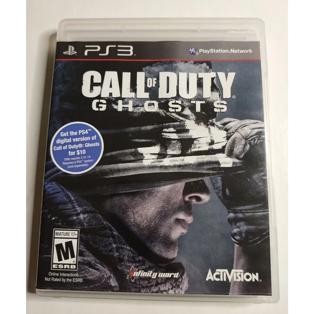 COD Call of Duty - Ghosts PS3 Disc + Case + Manual